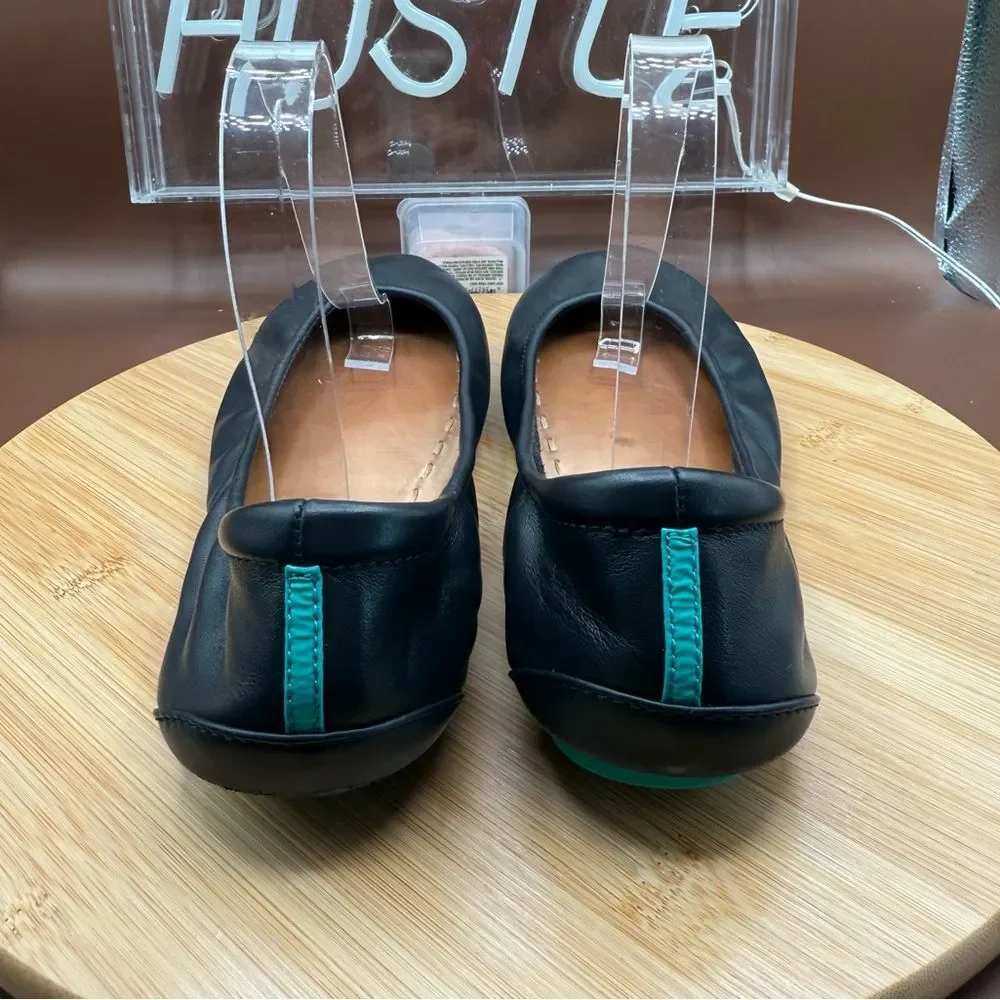 Tieks by Gavrieli Ballet Flats Foldable Shoes Black Matte Leather Women’s Size 8